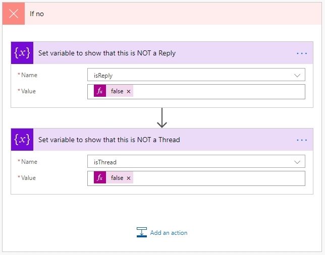 3 - If it isn't a reply then it isn't a thread set the variables accordingly