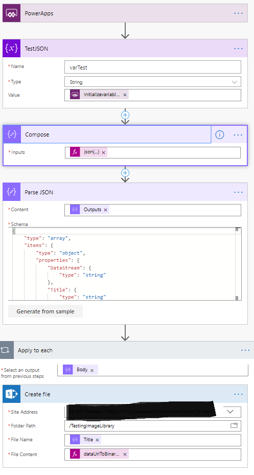 Flow for multiple file uploading