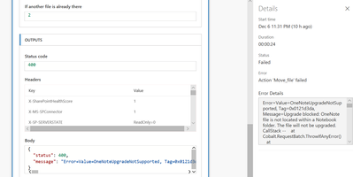 From one of the flows, error seems to be the same across all flows. (2/2)