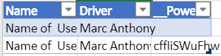 Table for booked drivers. if the count of the driver name is 2, meaning the driver cant accept any bookings and I dont want to show him on my gallery.