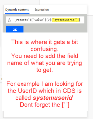 after the [0] we type what the field name is, in this format:  ['feildname']