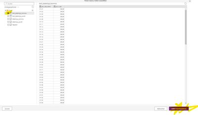 try 1) select table and transform