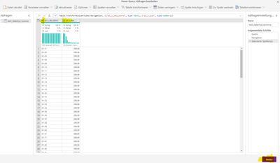 try 1) set data types - pl_v_sku_xinro to text and pl_v_uvp as decimal