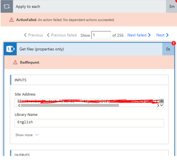 "The field is of type 'TaxonomyFieldType' cannot be used in the query filter expression. flow