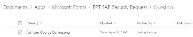 dummy file location of the uploaded attachment