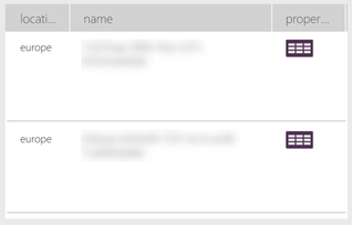 Data returned from FlowManagement.ListUserEnvironments