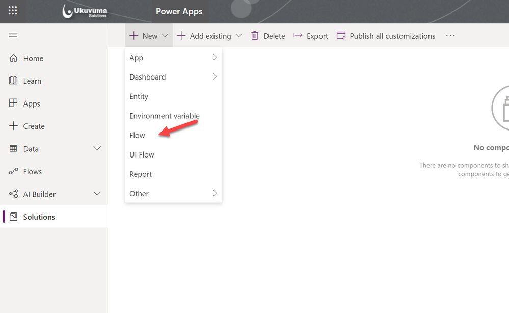 Create Flow in PowerPlatform Solution