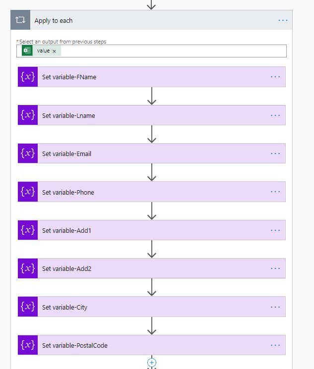 assigning values from excel