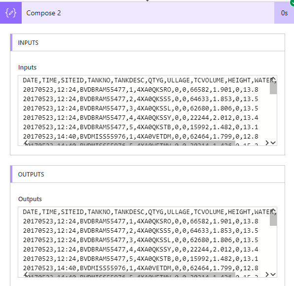 Getting data from the file. Data in string form