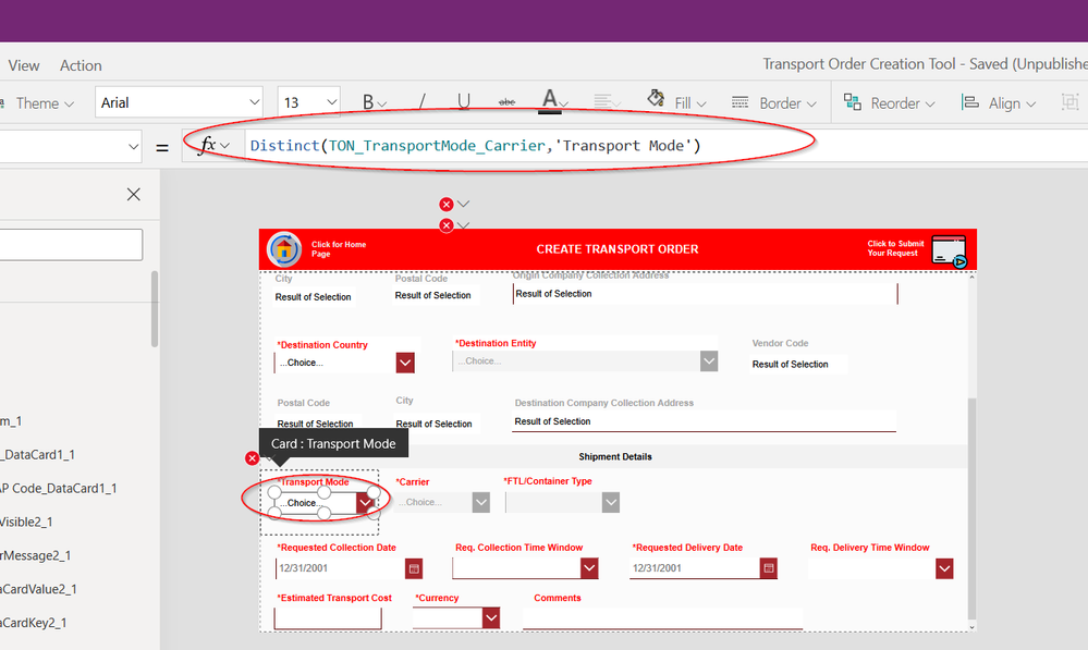 2020-05-15 10_00_49-Transport Order Creation Tool - Saved (Unpublished) - Power Apps.png