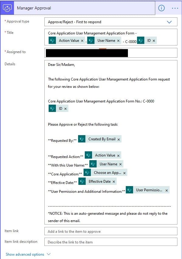 flow approval configure