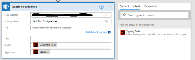 No File Property fields available as Dynamic content