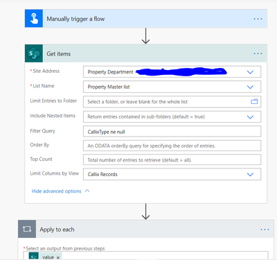 Get items from Sharepoint