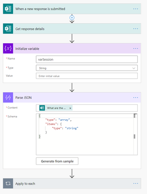 Initialize variable and Parse JSON