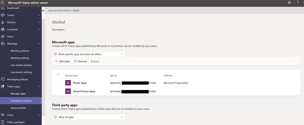 Microsoft Teams Admin Center