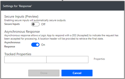 Setting of the HTTP response