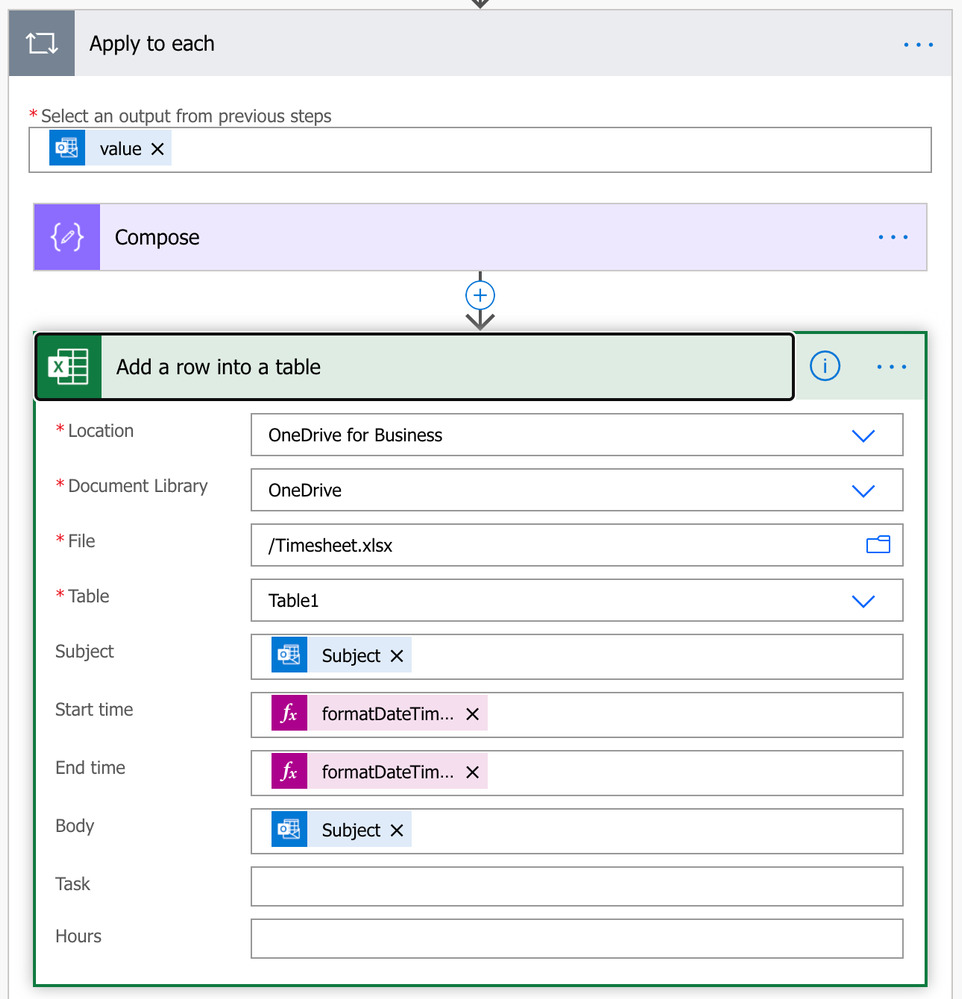 Save to excel sheet