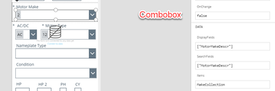 Combobox settings