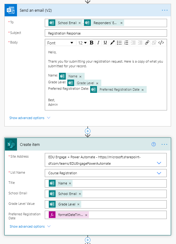 Send Email and Create Sharepoint Item in List.png