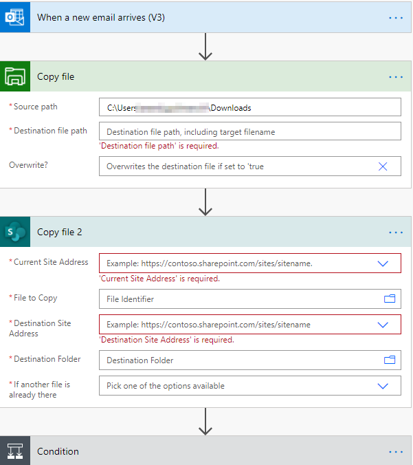 PowerAutomateFileCopyLocal to Sharepoint.png