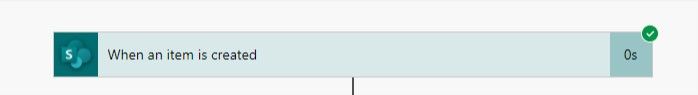 SharePoint List item created