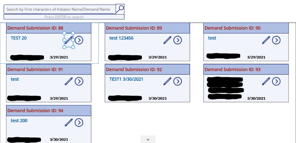 This is the gallery record from where I can edit details on form 1.