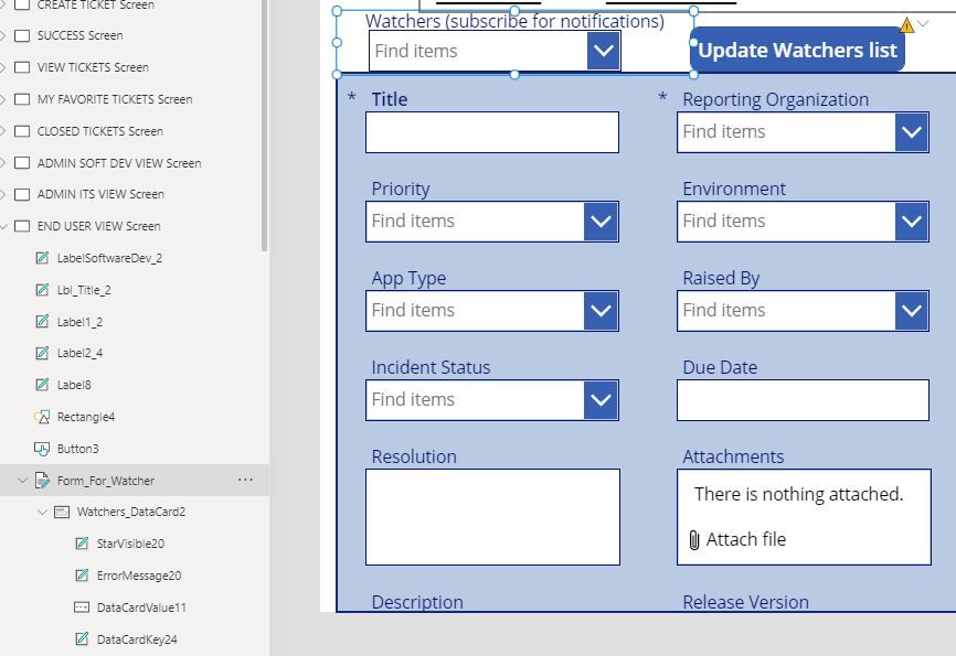 this is the how the form looks like