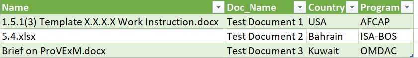 Excel File