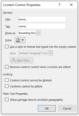 name_ control properties