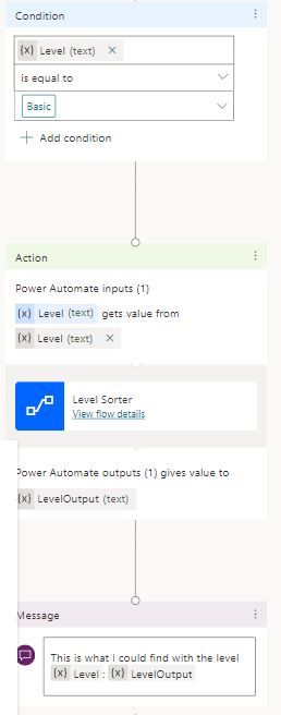 reading the option, sending input to the flow