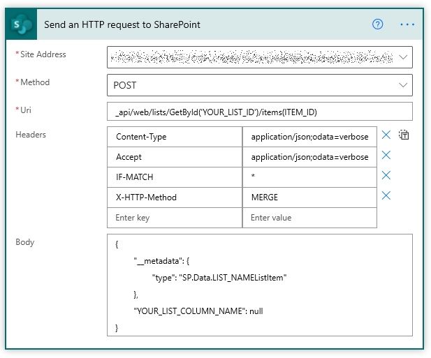 Send an HTTP request to SharePoint