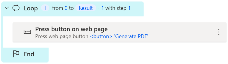 Sample flow: add necessary steps inside the loop for each file