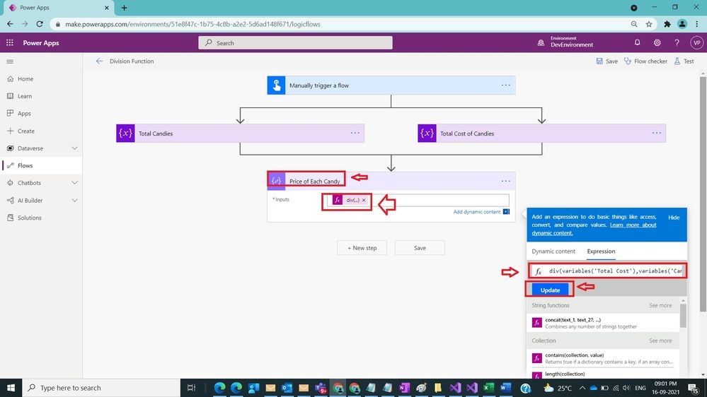 Usage of Div Function in Power Automate Figure 5.jpg