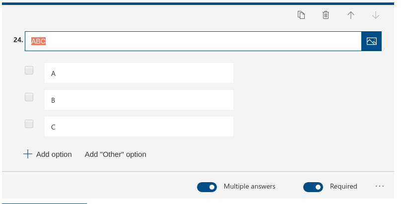 Definition in MS Forms