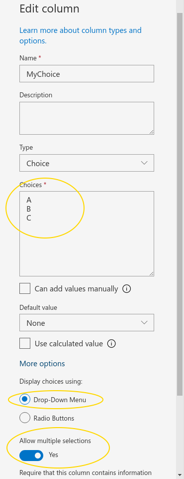 Definition in MS Sharepoint