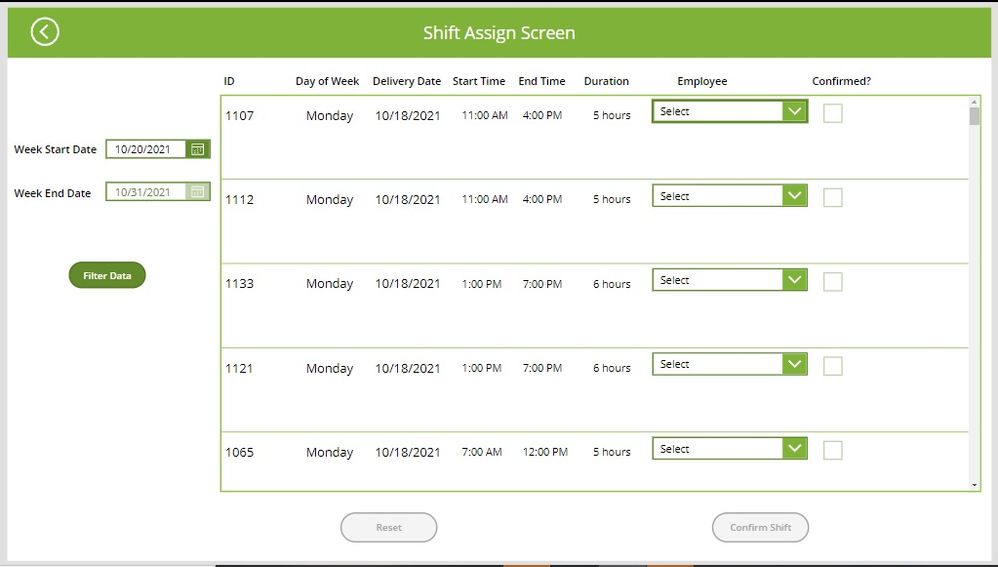 1. Filter data from SQL directly