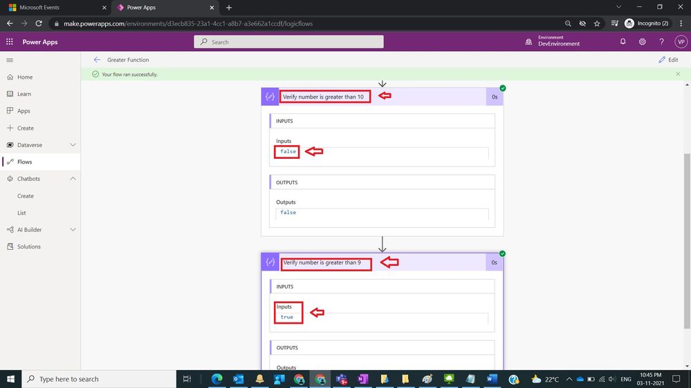Usage of Greater Function in Power Automate Figure 7.jpg