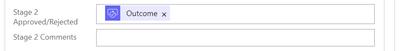 since the variable already has approval 1's comments in i can't update this column with the variable as i only want approval 2's comments in this