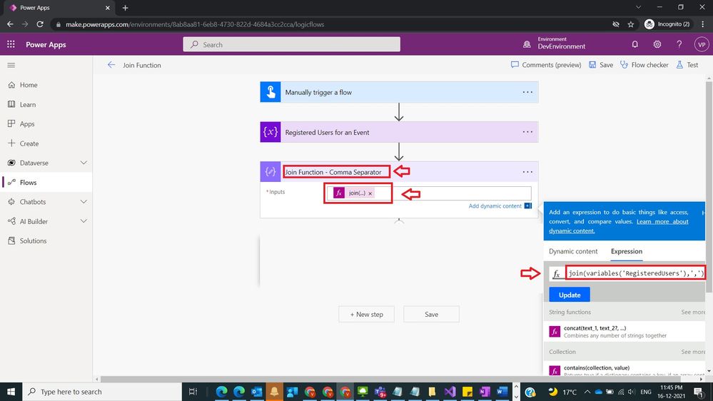 Usage of Join Function in Power Automate Figure 4.jpg