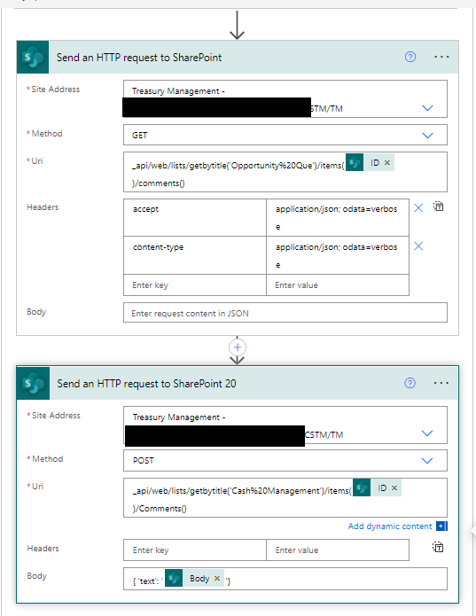 http request for sharepoint