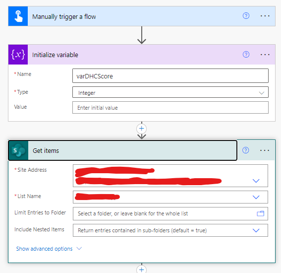 Flow to migrate SP List to DV 1.png