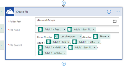 Used Text and Dynamic Data for File