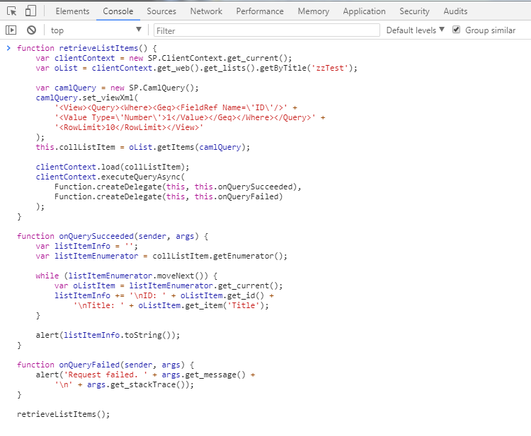 sharepoint_get-list-items_chrome-console.png
