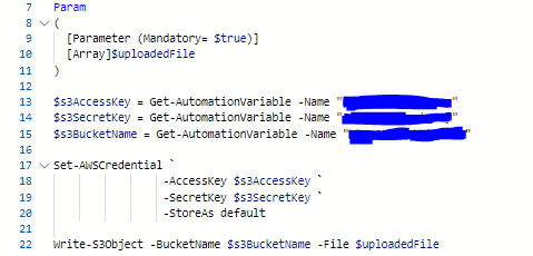 Azure Automation Runbook (PowerShell)