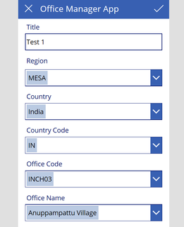 My Input Choices