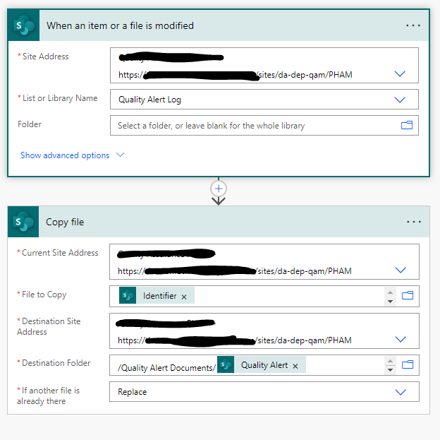 Flow 2 -  Trigger with File copying to folder