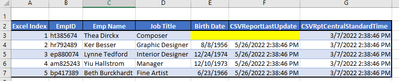 Excel Source Table Top Row Blank Fields