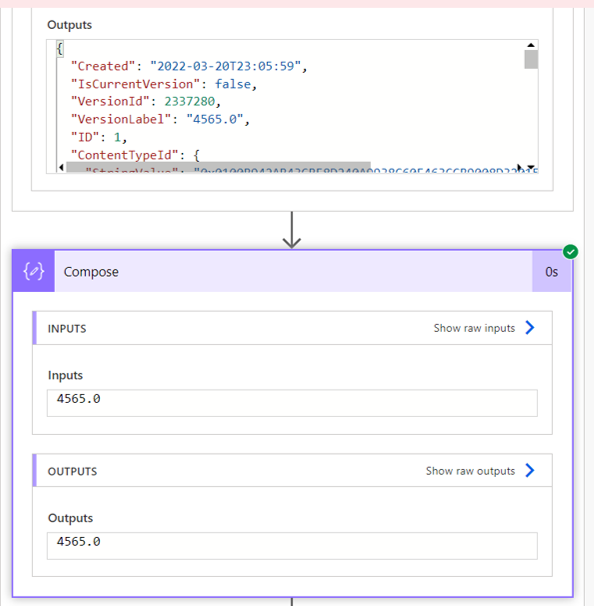 Compose Outputs - No Error