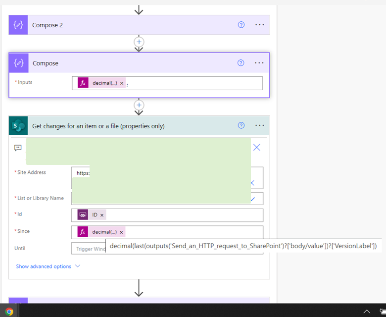 Version Label Get Changes Decimal functions.png