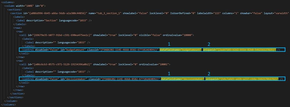 Locating the uniqueid for controls